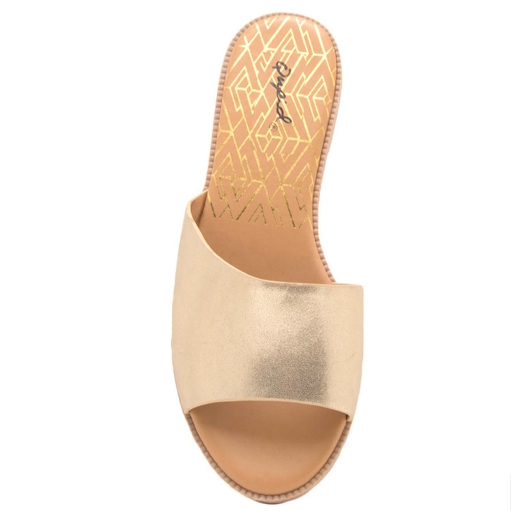 🆕Gold Qupid Desmond-22x Flat Sandals